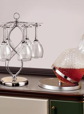 高级感红酒杯架摆件轻奢高档客厅家居餐厅酒柜高脚杯架倒挂装饰品