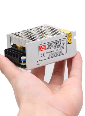 220V转12V24V开关电源门禁MS-35/50/75/120显视屏监控LED灯带