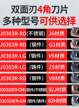 KenNiNa铣刀片EXN/MFH快进给铣刀片双面刃数控铣刀片大切削铣刀粒