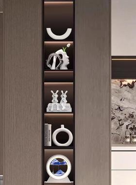 简约电视柜酒柜装饰客厅摆件高端大气上档次餐边柜工艺品2025新款