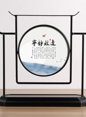 承沁新中式工艺品家具家居电视柜玄关客厅装饰品摆件卧室禅意摆设