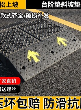 路沿坡平台垫地下车库人防门方块非斜坡垫橡塑台阶垫正方形平面垫