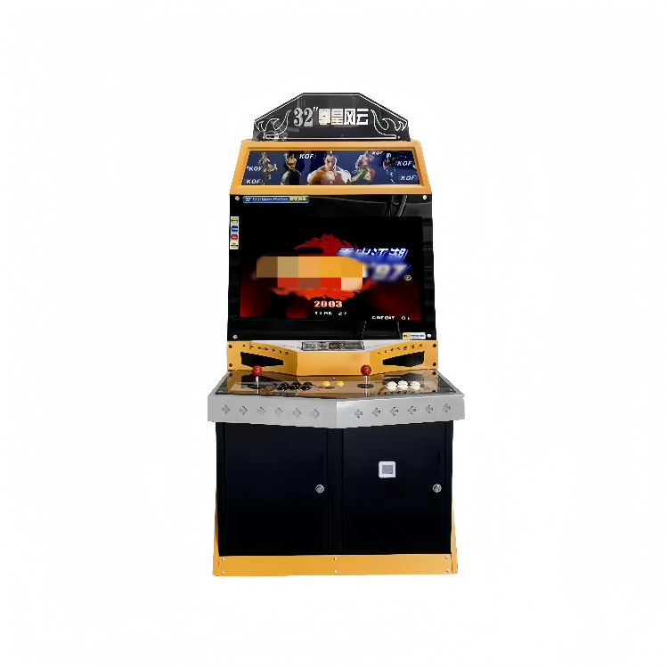 32寸双人摇杆投币格斗游戏机高清街机台家用拳王街霸电玩设备 - 图2