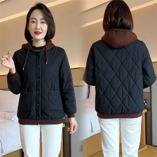 【下单立减50元】冬季保暖棉服外套加厚时尚洋气休闲连帽小棉袄