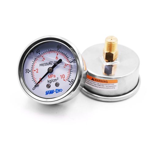 油压表竖向抗震耐震压力表径向测压YN-601.62.5/4/10/16/W25/40MP - 图2