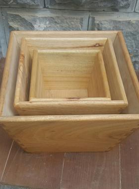 香樟木米斗招财升老式摆件四方斗中式彷古日进斗金实木质升子结婚