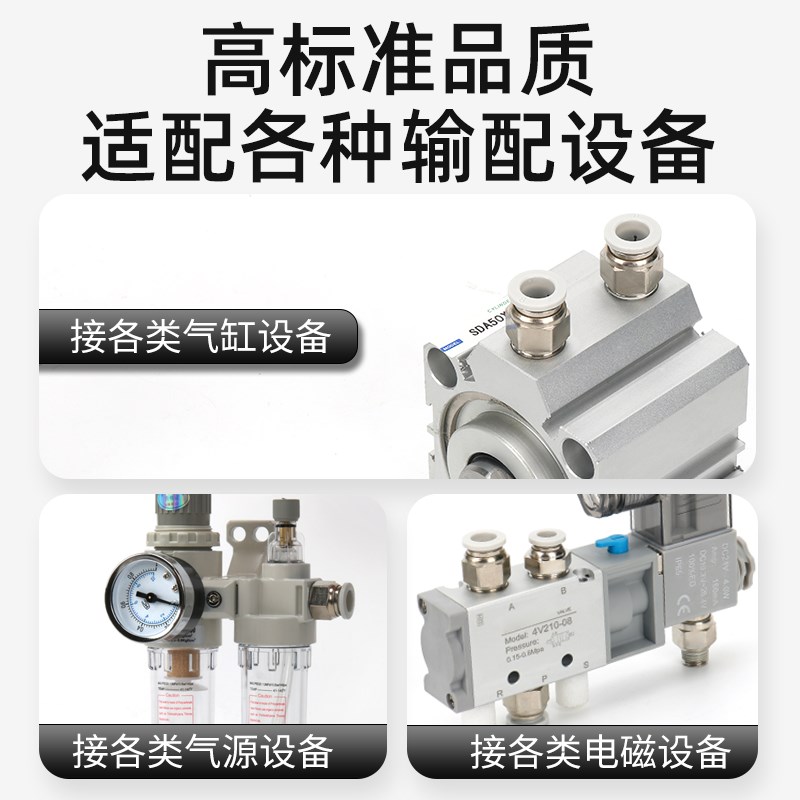 气动元件PC4PC6气管快插PC8PC10气缸配件PC12PC16-M5-01-02-03-04 - 图3