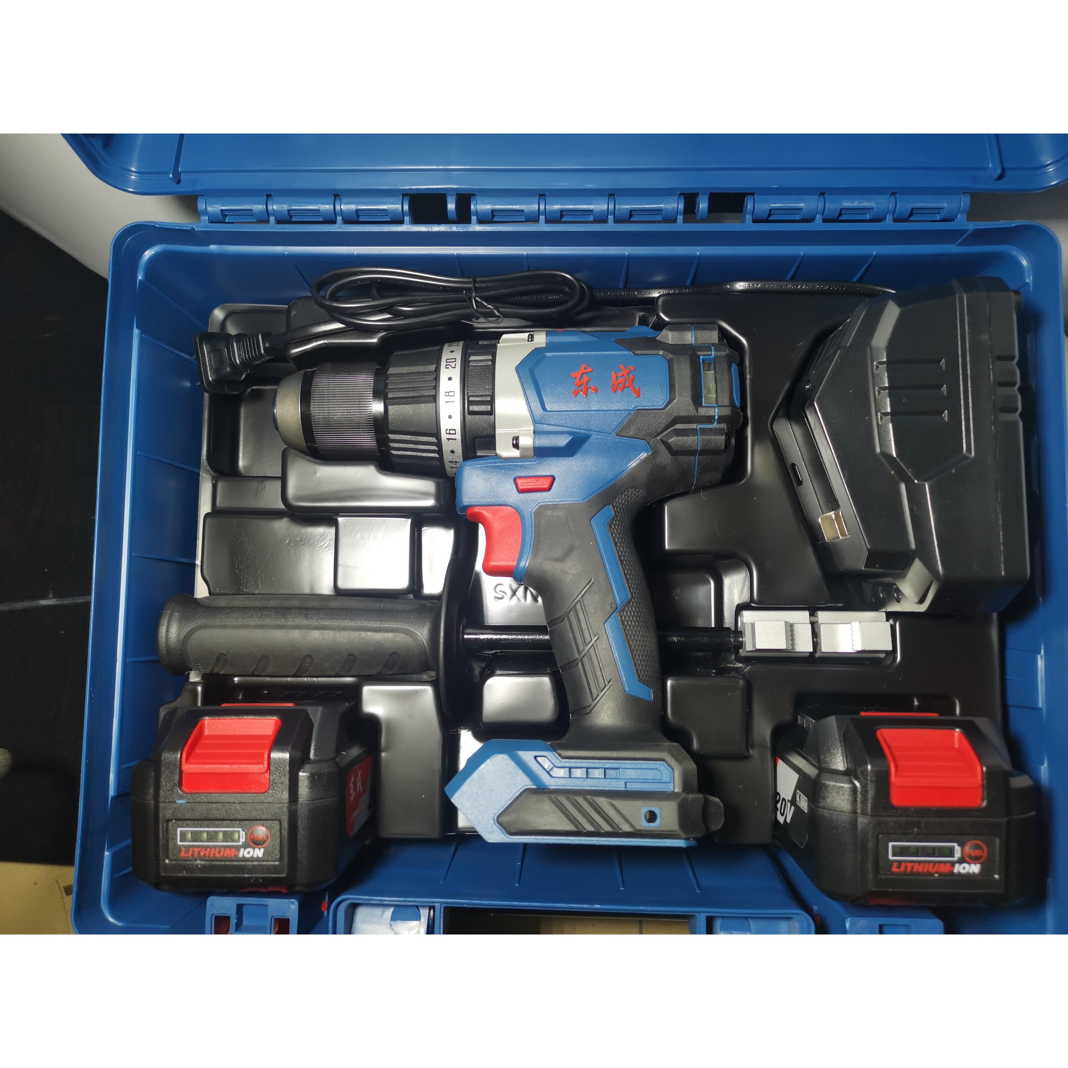 东成无刷冲击手电钻20V充电式手电DCJZ03-13多功能双速冲击锂电钻 - 图1