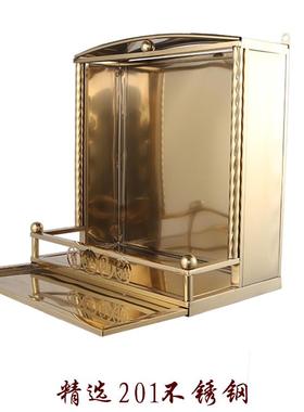 多尊佛像摆件不锈钢佛龛大号挂墙挂龛神座佛座供奉神像家用财神观