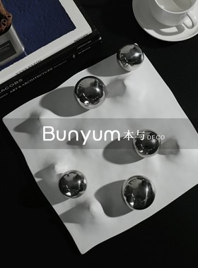 现代简约圆球轻奢创意摆件售楼处样板间会议P室桌面客厅软装饰品