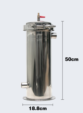 不锈钢大流量袋式过滤器石油化工汽油柴油精密过滤总成加油机通用