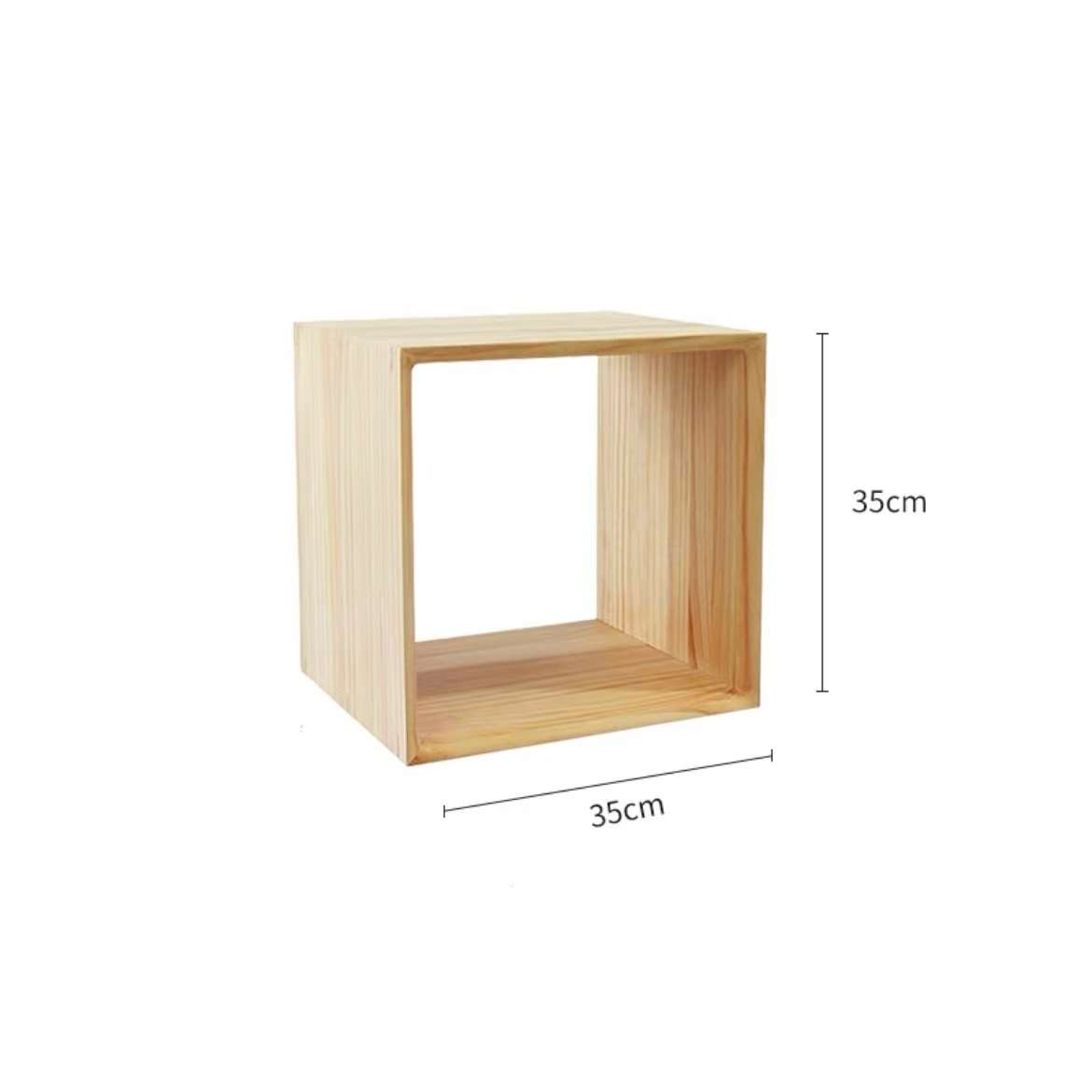 实木自由组合格子柜收纳柜日式书柜落地书架置物柜小书架储物柜 - 图3