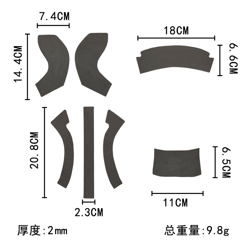 适用于shoei全盔通用Z8头盔内衬厚度调节海绵改装W副厂件无损安装 - 图2
