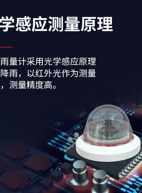 光学雨量计农林科研气象雨量监测站RS485高精度降水雨量传感器