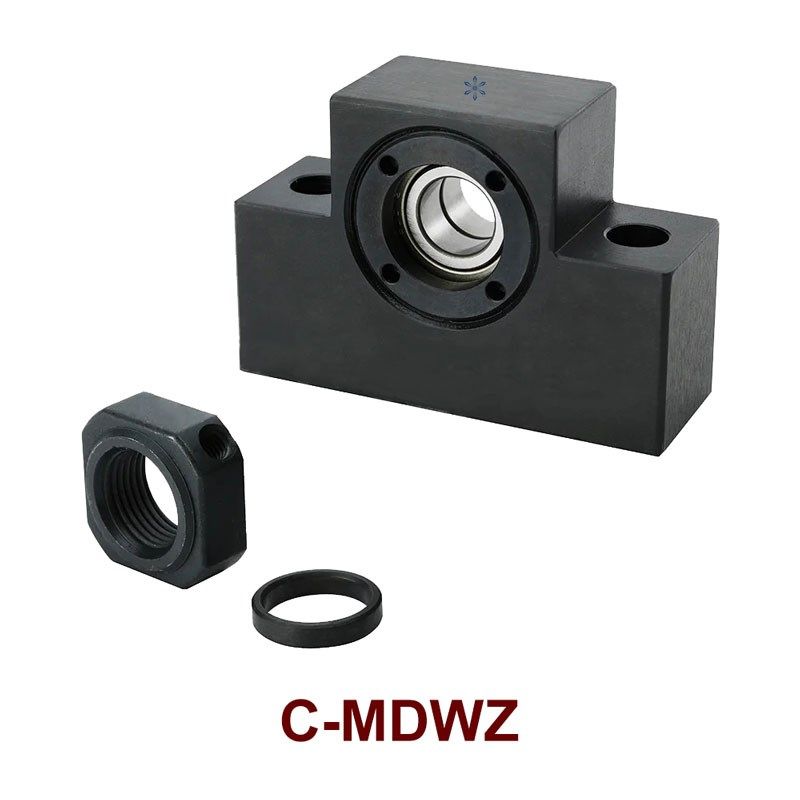 梯形丝杠方型/矮型支座轴承座C-MDWZ/MDUZ/BSQ/BUA8 10 12 15-SET - 图0