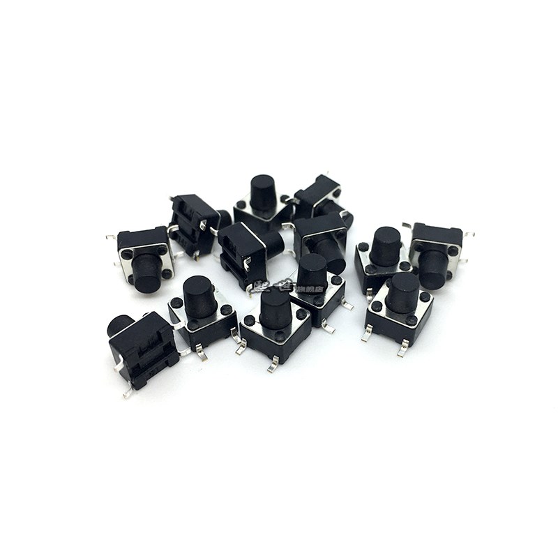50只 6x6轻触开关按键贴片6*6*4.3/5/6/7/8/9/10.5/12/16/17微动 - 图0