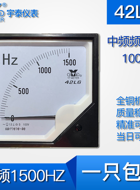 42L6频率表150hz300hz1500hz3000赫兹6000HZ 100V 中频炉电控柜