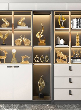 玄关高档摆件现代客厅家居电视酒柜轻奢创意大气室内书架软装饰品