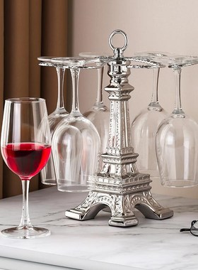 红酒杯架摆件酒杯家用挂架倒挂高脚E杯轻奢创意架子欧式简约新款
