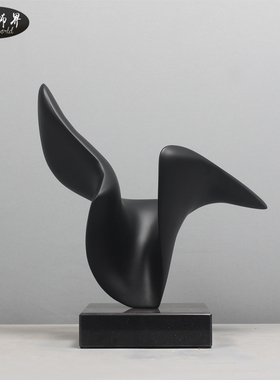 雕塑大摆件抽象艺术品摆设现代软装饰品玻璃钢家居售楼处客厅创意