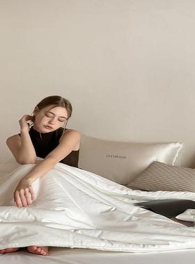A类60S全棉提花抗菌防霉阻螨恒温四季被保暖加厚子母被蓬松透气被