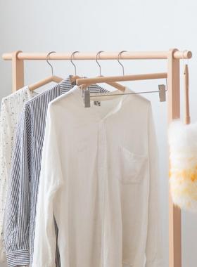 实木卧室落地挂衣架省空间次净衣架室内收纳衣帽架服装店衣服架子