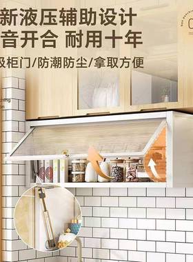 家用墙壁免打孔橱柜架子厨房调料置物架壁挂式吊柜下方调味品收纳