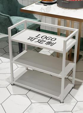 火锅店菜架铁艺商用餐饮店落地式备餐柜多层置物架餐边碗盘角架子