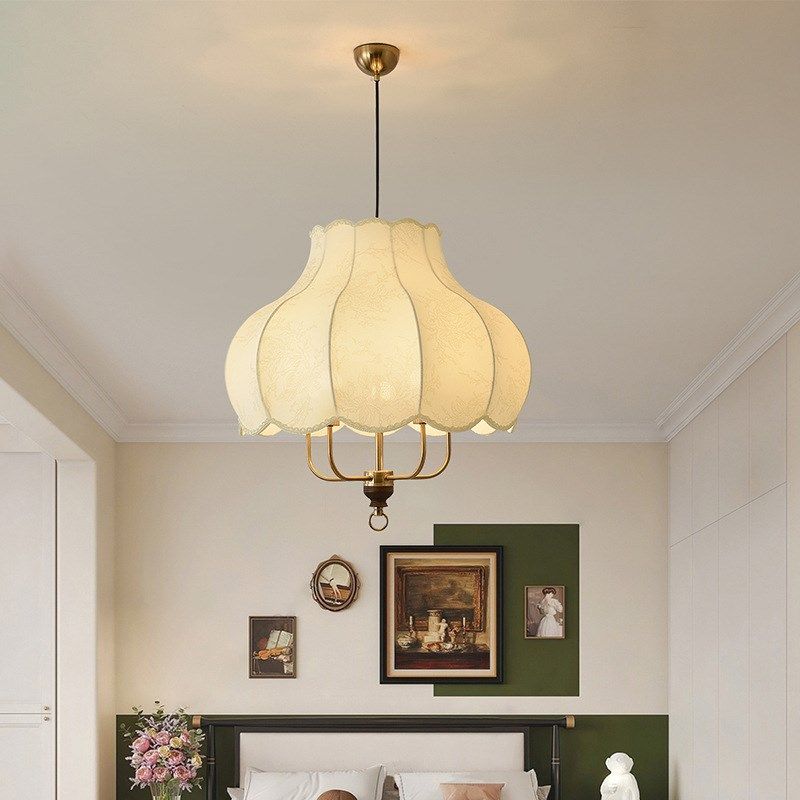 卧室吊灯中古风创意布艺实木餐厅吧台灯笼型酒店民宿装饰中山灯具,淘宝优惠券,粉丝福利购,淘宝优惠卷