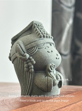 岁岁长安 皆有所盼妈祖小神仙装饰造景书架办公X桌面摆件礼物