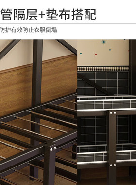 衣柜家用卧室结实耐用牛津布加厚简易衣柜免安装衣橱钢架收纳柜