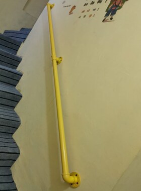 家用靠墙上铁艺水管简约现代楼梯扶手栏杆老人儿童室内外护栏扶手