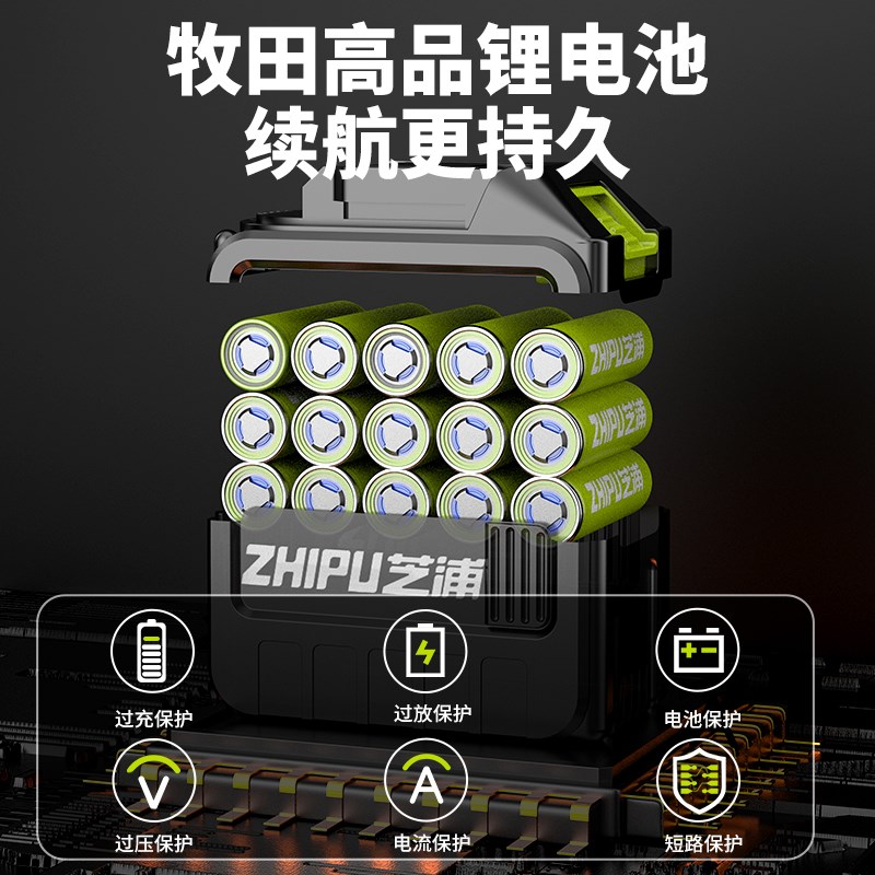 电锯家用小型手持充电式锂电单手据户外电池大容量锯树伐木神器 - 图1