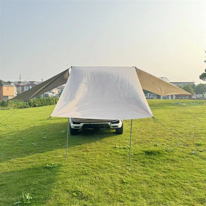 户外SUV自驾游烧烤野营车尾延伸帐篷遮阳防雨汽车旅行后备箱天幕,淘宝优惠券,粉丝福利购,淘宝优惠卷