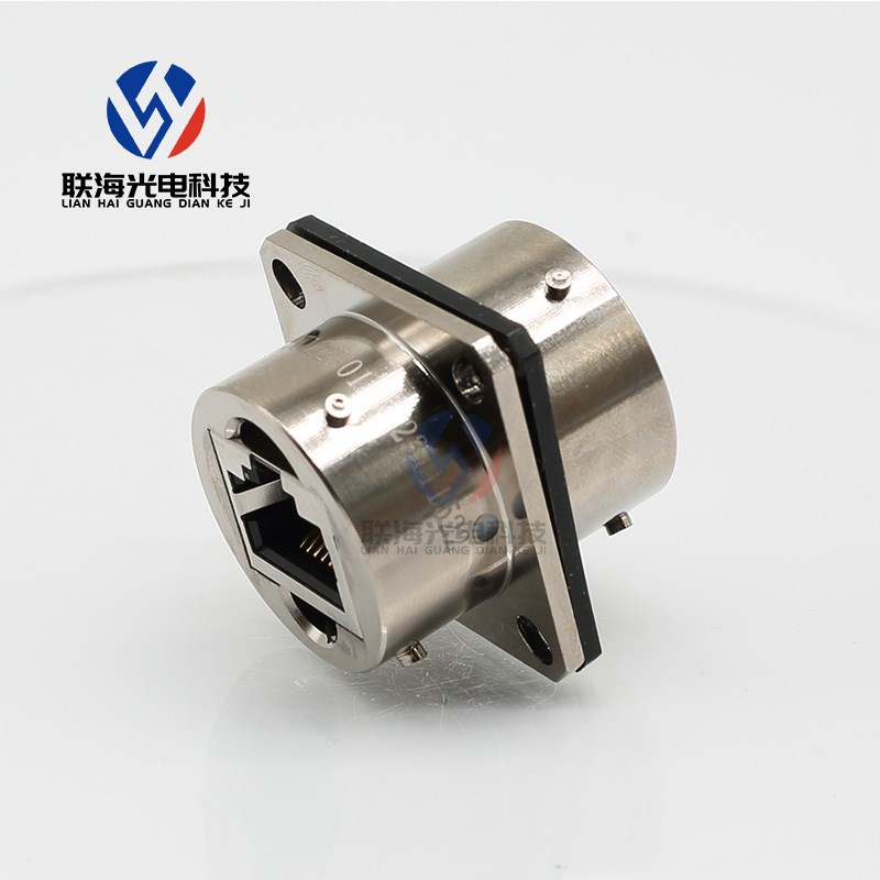 YW系列双卡口转接插座YW122F01单卡口插座YW121F01高速网络圆形连 - 图2