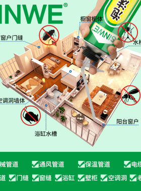聚氨酯防火阻燃型发泡胶填缝剂防盗门泡沫堵洞神器门窗门洞填充剂