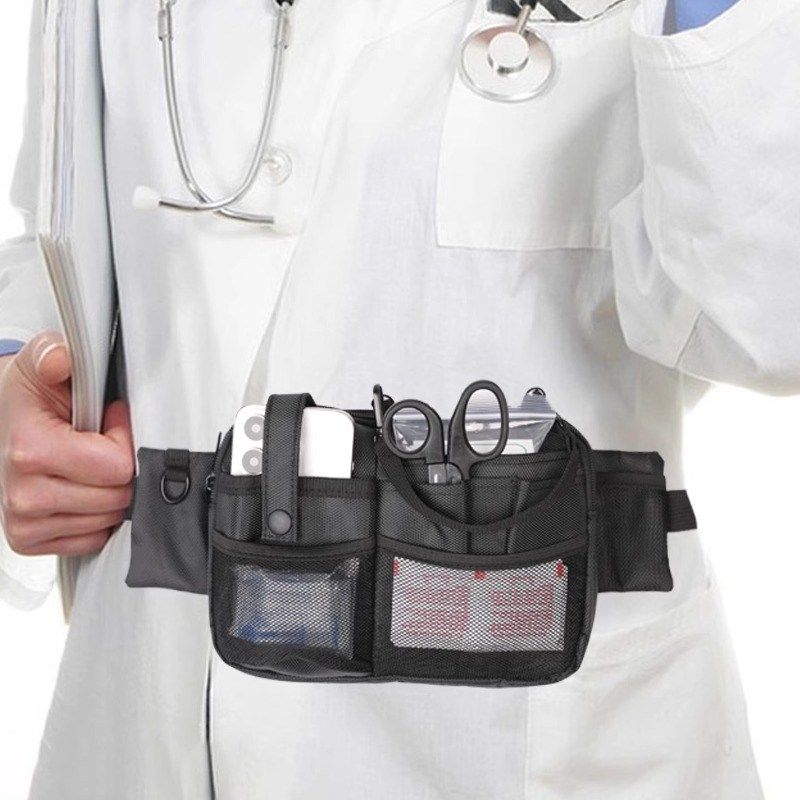 便携医护工作腰包多功能医疗用品收纳护士包多口袋通用户外工具包,淘宝优惠券,粉丝福利购,淘宝优惠卷