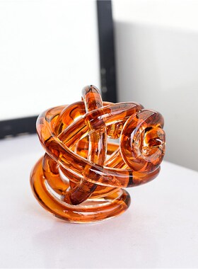 每周一三五10点上新/简约现代彩色玻璃麻团摆件家居台面装饰H3-5