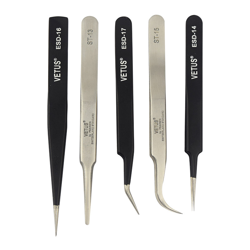 VETUS维特斯镊子ST系列不锈钢弯头燕窝挑毛电子维修防静电镊子,淘宝优惠券,粉丝福利购,淘宝优惠卷