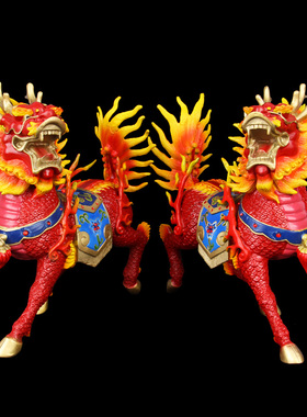 全铜火麒麟摆件 铜麒麟摆件S单只一对铜摆设