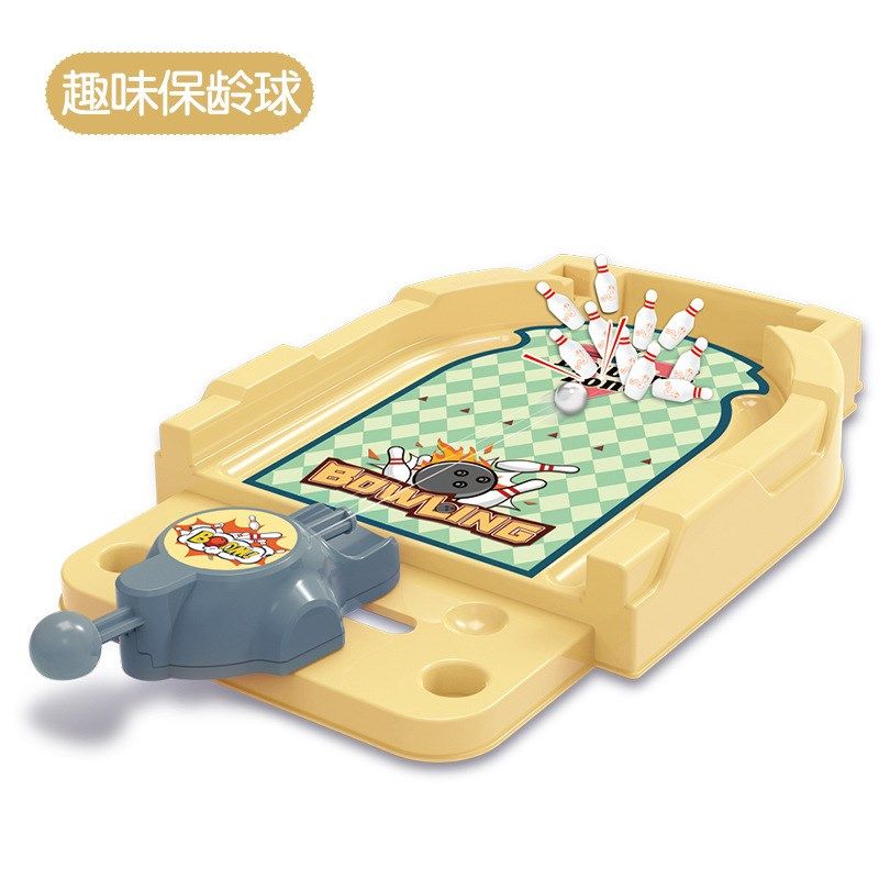 儿童桌面游戏迷你弹射篮球机手指弹射投篮足球保龄球解压益智玩具 - 图3