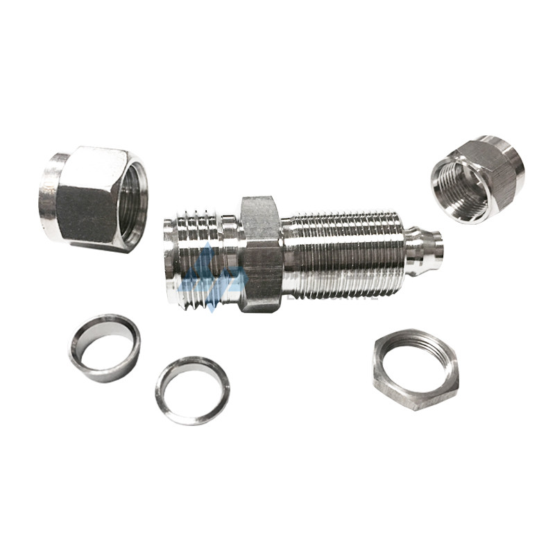 304不锈钢卡套转快拧接头穿隔板安装硬管转软管穿板接头PU管接头,淘宝优惠券,粉丝福利购,淘宝优惠卷