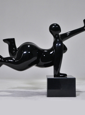 人物雕塑摆件酒店配饰样板房间客厅摆设玄关装饰R简约家居饰品定