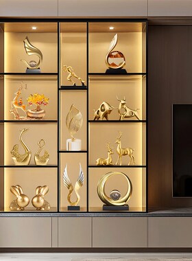 风生水起家居客厅电视柜摆件w桌面玄关柜酒柜装饰品乔迁搬新家礼