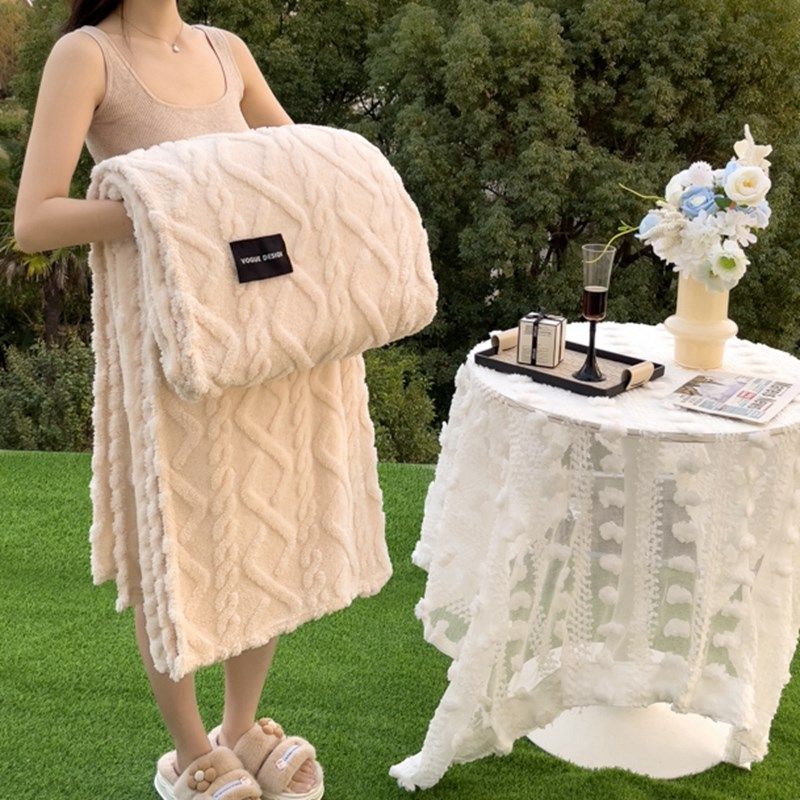 塔芙绒羊羔绒毛毯午m睡毯沙发毯冬季加厚珊瑚绒毯子多功能保暖盖,淘宝优惠券,粉丝福利购,淘宝优惠卷