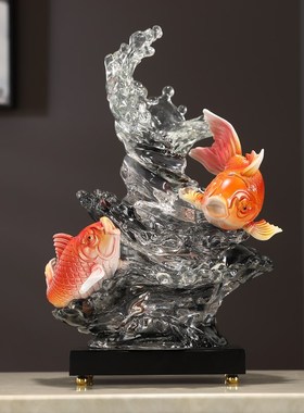 风生水起酒柜装饰品乔迁家居摆件客E厅玄关电视柜办公室招财工艺