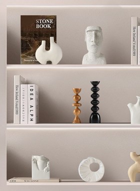 装饰品摆件高级感小众酒柜客厅电视柜样板房软装工艺品轻奢风摆件