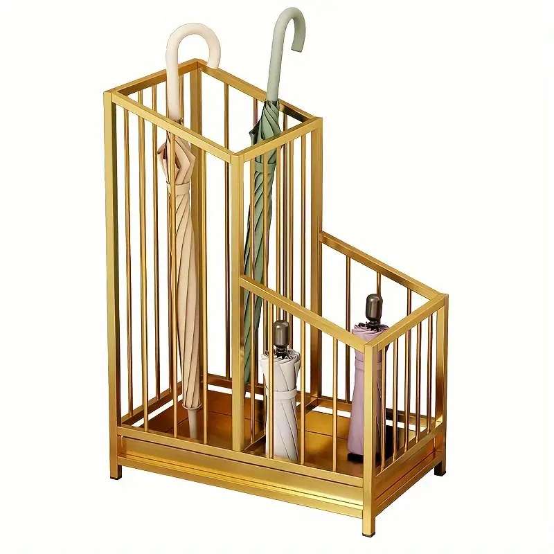 【跨境贴标Temu代发】方格雨伞架收纳架子酒店大堂雨伞桶网红 - 图2