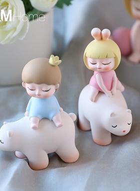治愈系可爱少女心摆件创意家居客厅房间布置办公桌面装饰品小摆设