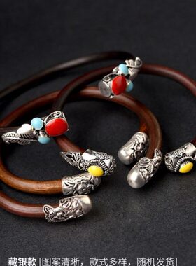 正宗西藏天然鸡血藤手镯正品旗舰店原藤手环首饰鸡藤木细镯子男女